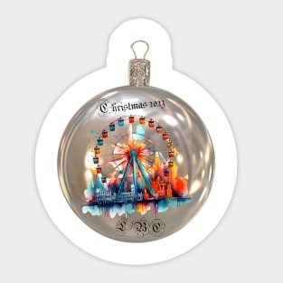 Christmas Ferris Wheel LBC Sticker